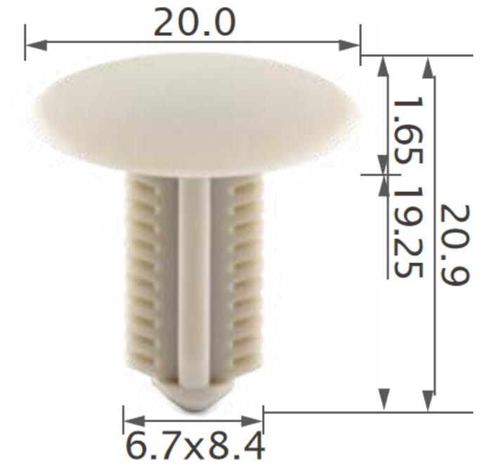 25PCS HONDA Roof  interior