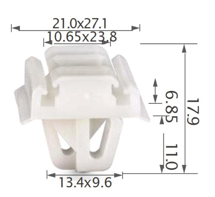25PCS HONDA Side moulding, rocker panel