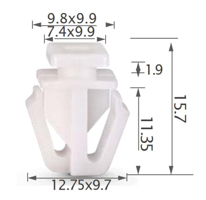 25PCS HONDA Side moulding, rear panel