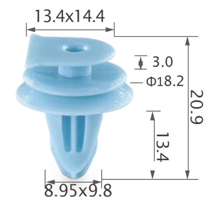 25PCS HONDA Side moulding, wheel arch