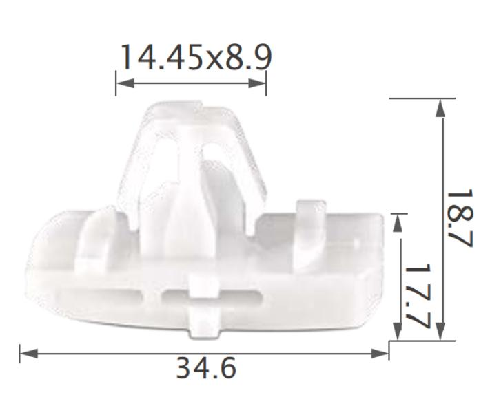 25PCS HONDA Door side moulding