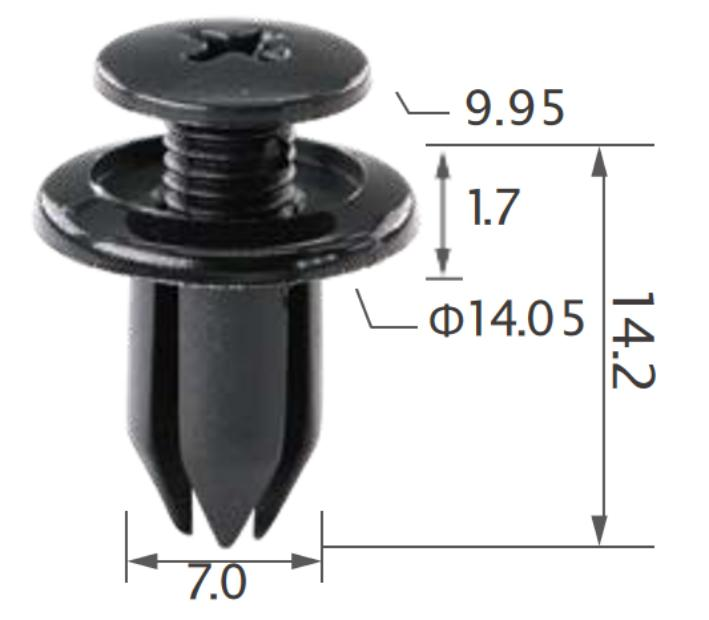 25PCS HONDA Expanding retainer