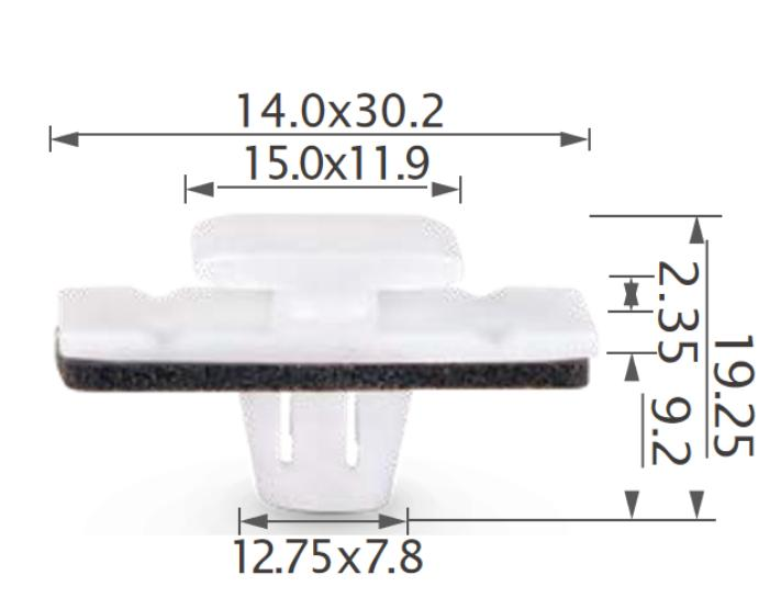 25PCS HONDA Side moulding, rocker panel