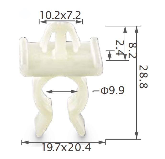 25PCS NISSAN Hood prop rod support