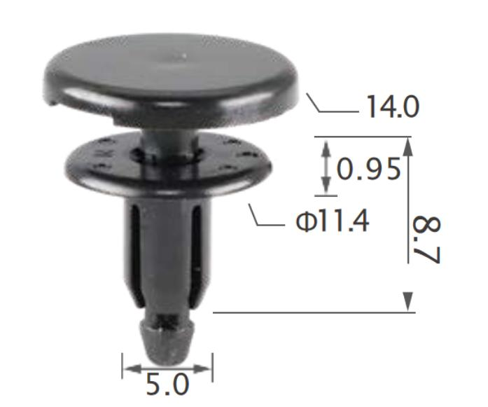 25pcs Mitsubishi Cowl, roof moulding