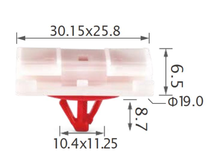 25pcs Renault Side moulding, rocker panel