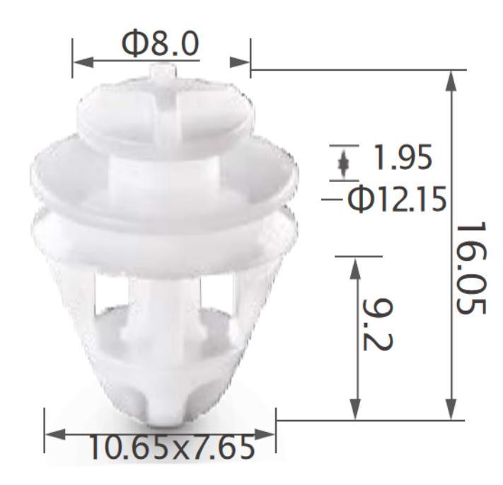 25pcs Renault Side moulding