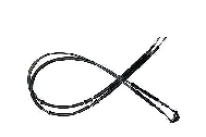 Brake cable for OPEL 522008/522529/24465149/13104993