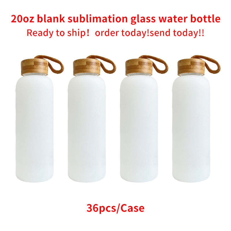 20oz sublimation White glass bottle Only White_Penny