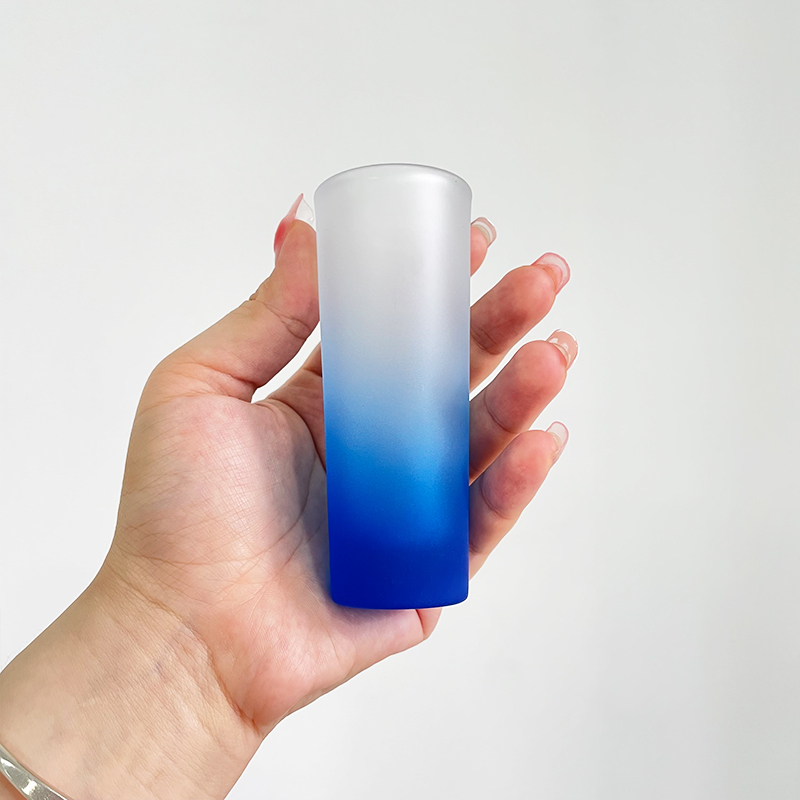 2.5oz US Blank Sublimation Colorful Gradient Skinny Shot Glass