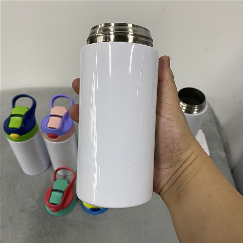 12oz Sublimation Blanks Mix Colors Kids Children Straight Tumbler Water Bottle