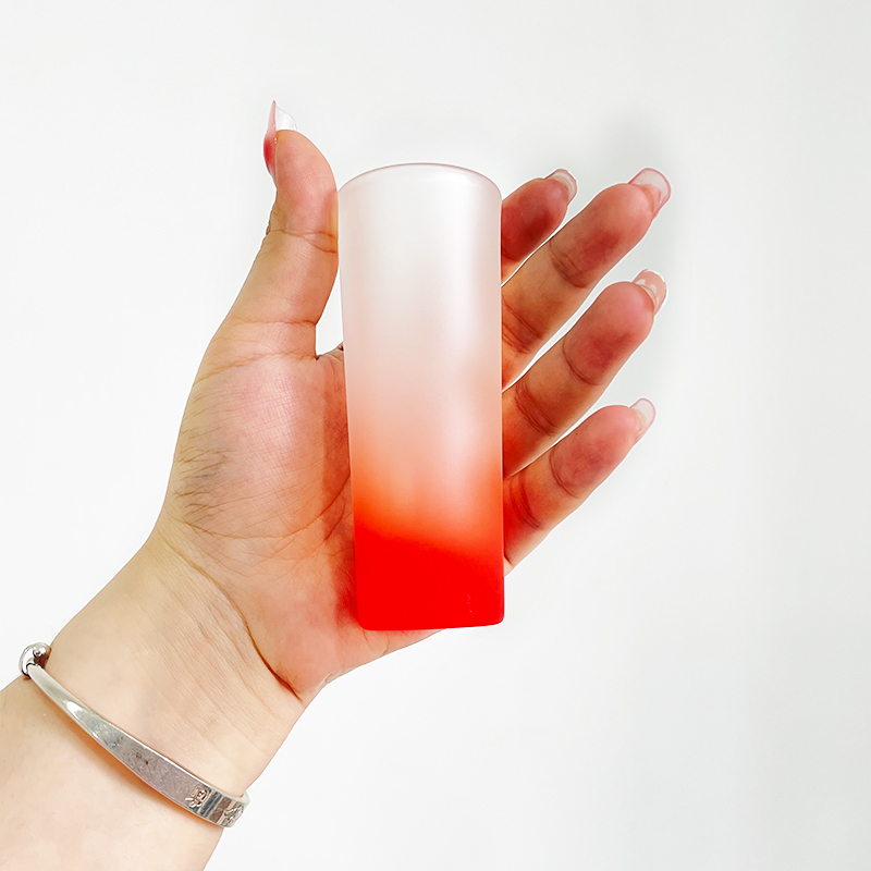 2.5oz US Blank Sublimation Colorful Gradient Skinny Shot Glass