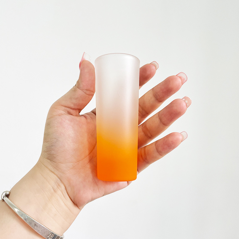 2.5oz US Blank Sublimation Colorful Gradient Skinny Shot Glass