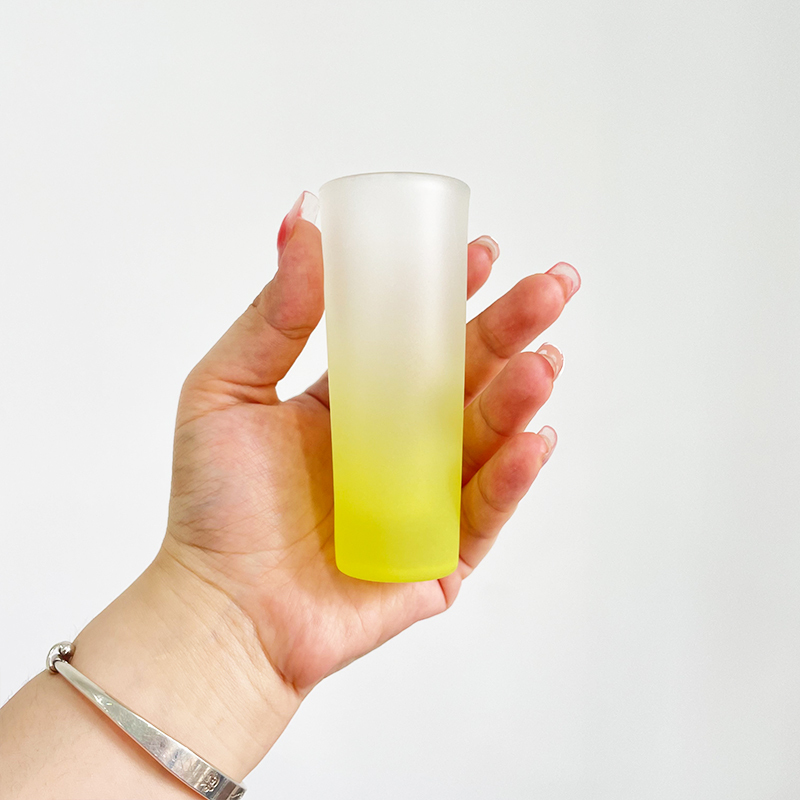2.5oz US Blank Sublimation Colorful Gradient Skinny Shot Glass