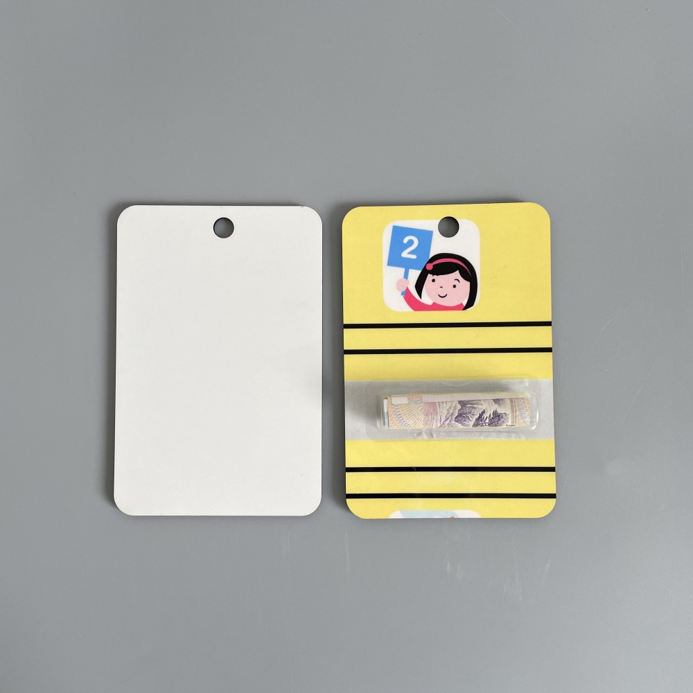 Sublimation blank white wood MDF hard board money card holders