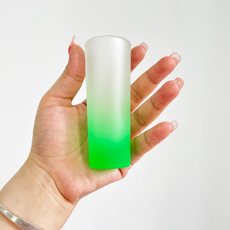2.5oz US Blank Sublimation Colorful Gradient Skinny Shot Glass