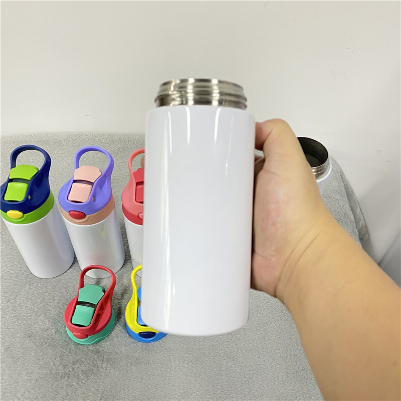 12oz Sublimation Blanks Mix Colors Kids Children Straight Tumbler Water Bottle