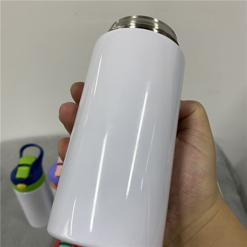 12oz Sublimation Blanks Mix Colors Kids Children Straight Tumbler Water Bottle