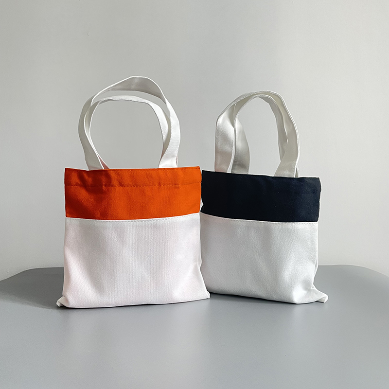YIPAI US Orange Black Color Halloween Blank Sublimation Kids Candy Tote Bag Sold By Case