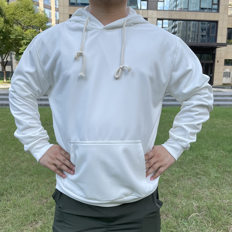 White Sublimation Hoodies （you can leave message to us what size and quantity you want after paid)