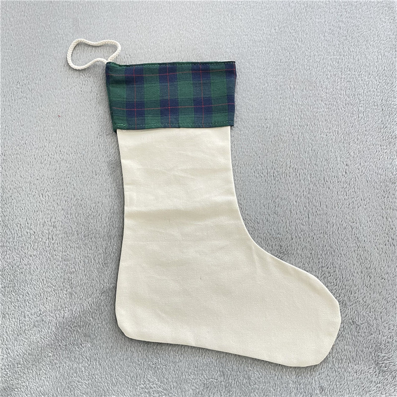 Blank Sublimation Christmas sock bag stocking (you can leave message to us what color and quantity you want after paid)