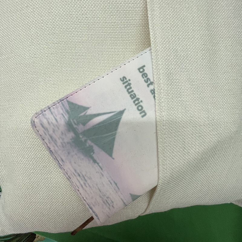 45CM*45CM Sublimation Blank100% Polyester cotton linen feeling soft natural canvas pillow cases with pocket