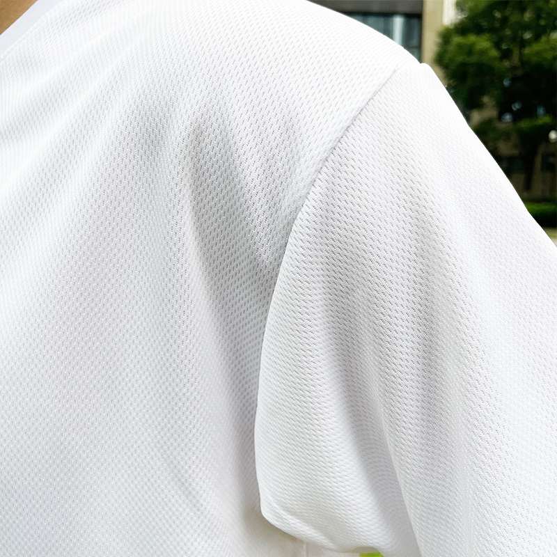 M-5XL White Sublimation Blank 100% mesh Polyester sport T-shirt ( you can leave message to us what size and quantity you want after paid)