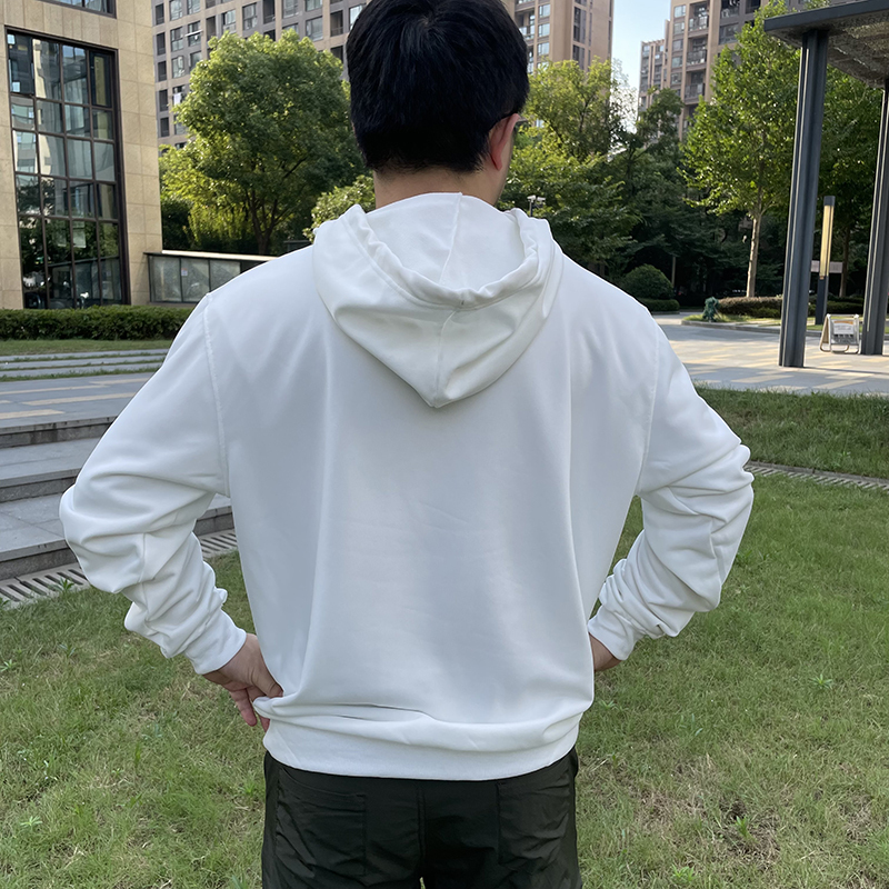 White Sublimation Hoodies （you can leave message to us what size and quantity you want after paid)