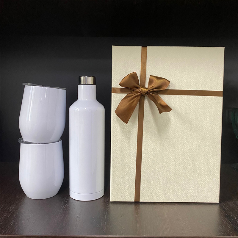Christmas gifts wine tumbler and bottle gifts set with box