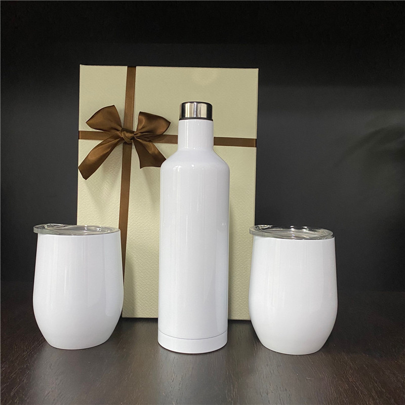 Christmas gifts wine tumbler and bottle gifts set with box