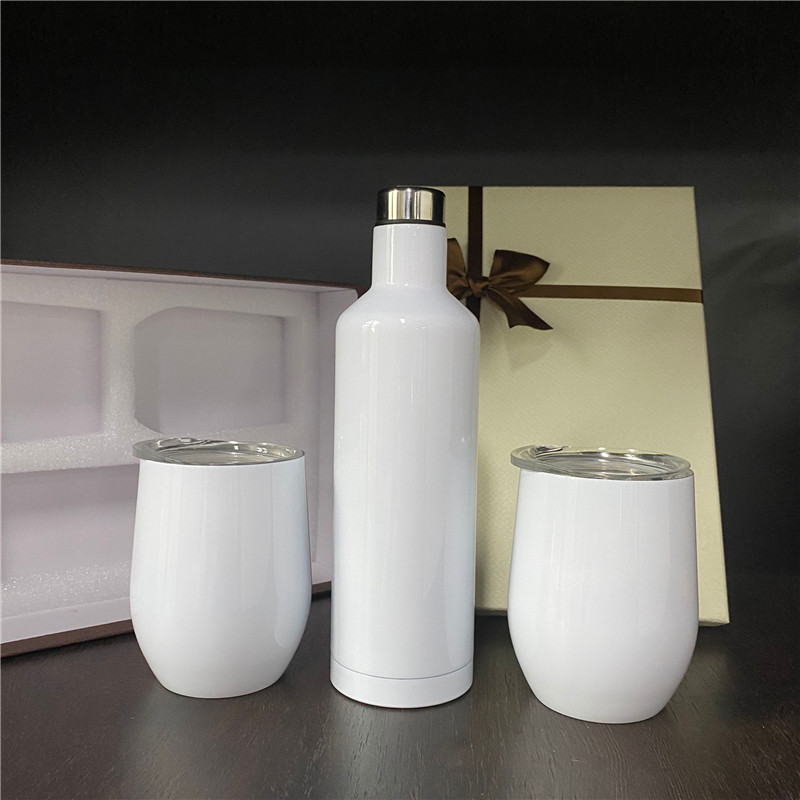 Christmas gifts wine tumbler and bottle gifts set with box