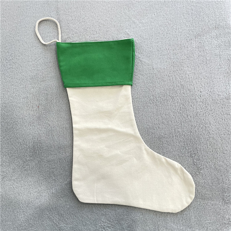 Blank Sublimation Christmas sock bag stocking (you can leave message to us what color and quantity you want after paid)