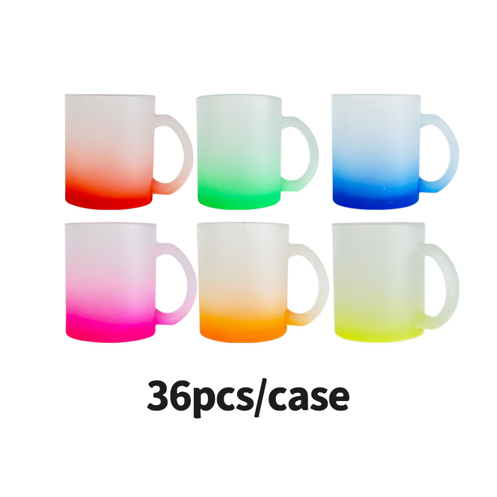 YIPAI 11oz US Blank Sublimation Gradient Colorful Coffee Mug Mix Colors Sold By Case