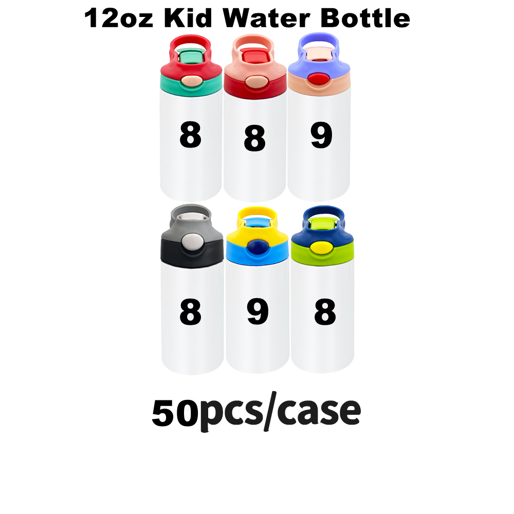 YIPAI 12oz Sublimation Blanks Mix Colors Kids Children Straight Tumbler Water Bottle Sold By Case (Pre-Sale Delivery Time 20th.Sep.2022)