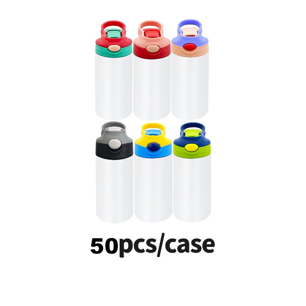 YIPAI 12oz Sublimation Blanks Mix Colors Kids Children Straight Tumbler Water Bottle Sold By Case (Pre-Sale Delivery Time 20th.Sep.2022)