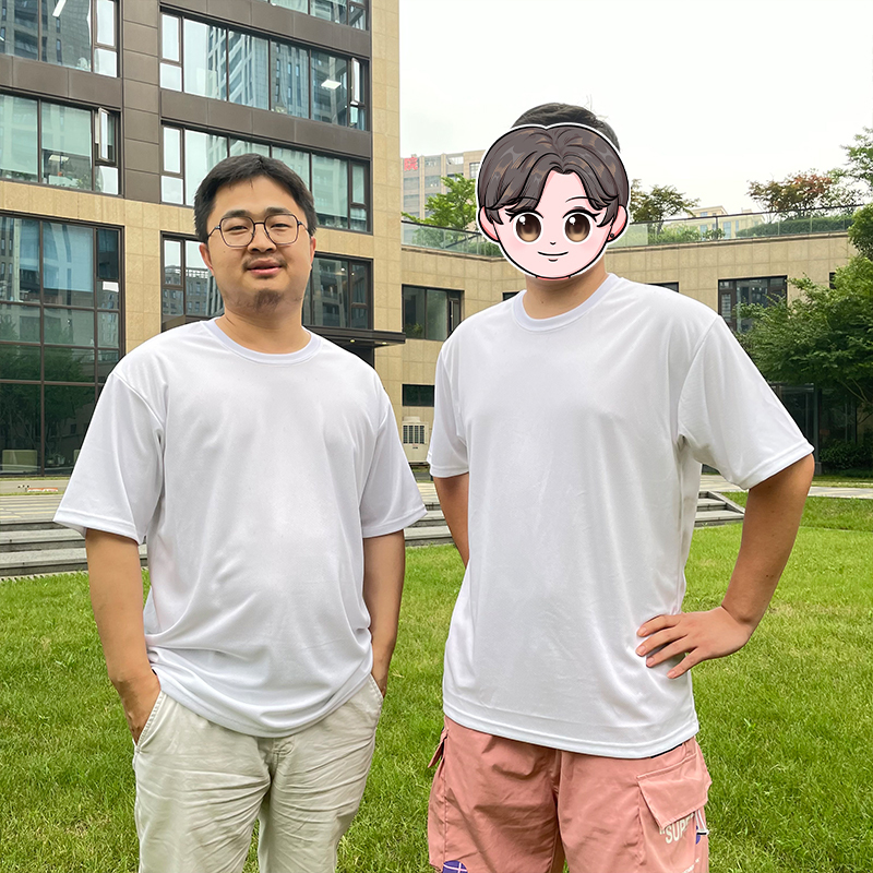YIPAI USA Warehouse White Sublimation Blanks Men Women Short Sleeve Breathable Mesh T-shirts Mix Sizes 48pcs Sold By Case