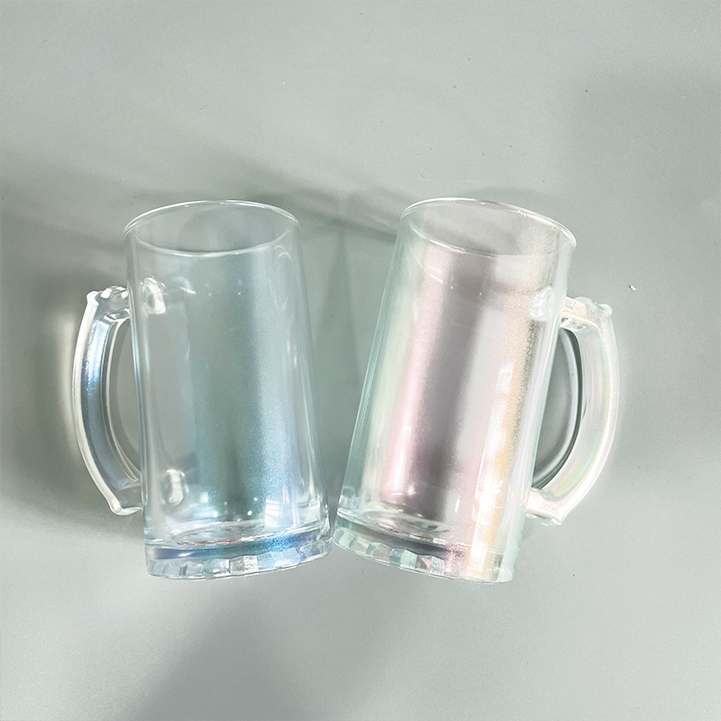 YIPAI 16oz US Warehouse Blank Sublimation Gradient Frosted Color Beer Mug With Handle Sold By Case (Pre Sale Delivery Time 8th, October)