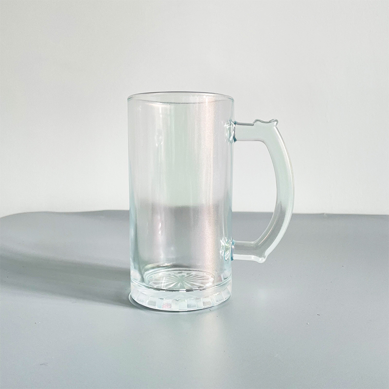YIPAI 16oz US Warehouse Blank Sublimation Frosted Glass Beer Mug With Handle Sold By Case