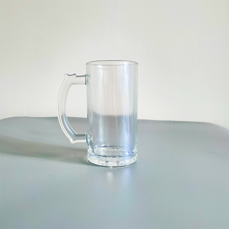 YIPAI 16oz US Warehouse Blank Sublimation Frosted Glass Beer Mug With Handle Sold By Case (Pre Sale Delivery Time 8th, October)