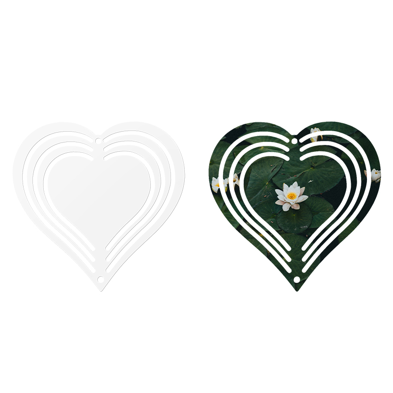 YIPAI Newly Design 3 Inch Wind Chimes Custom Metal Wind Spinner Blanks Sublimation DIY