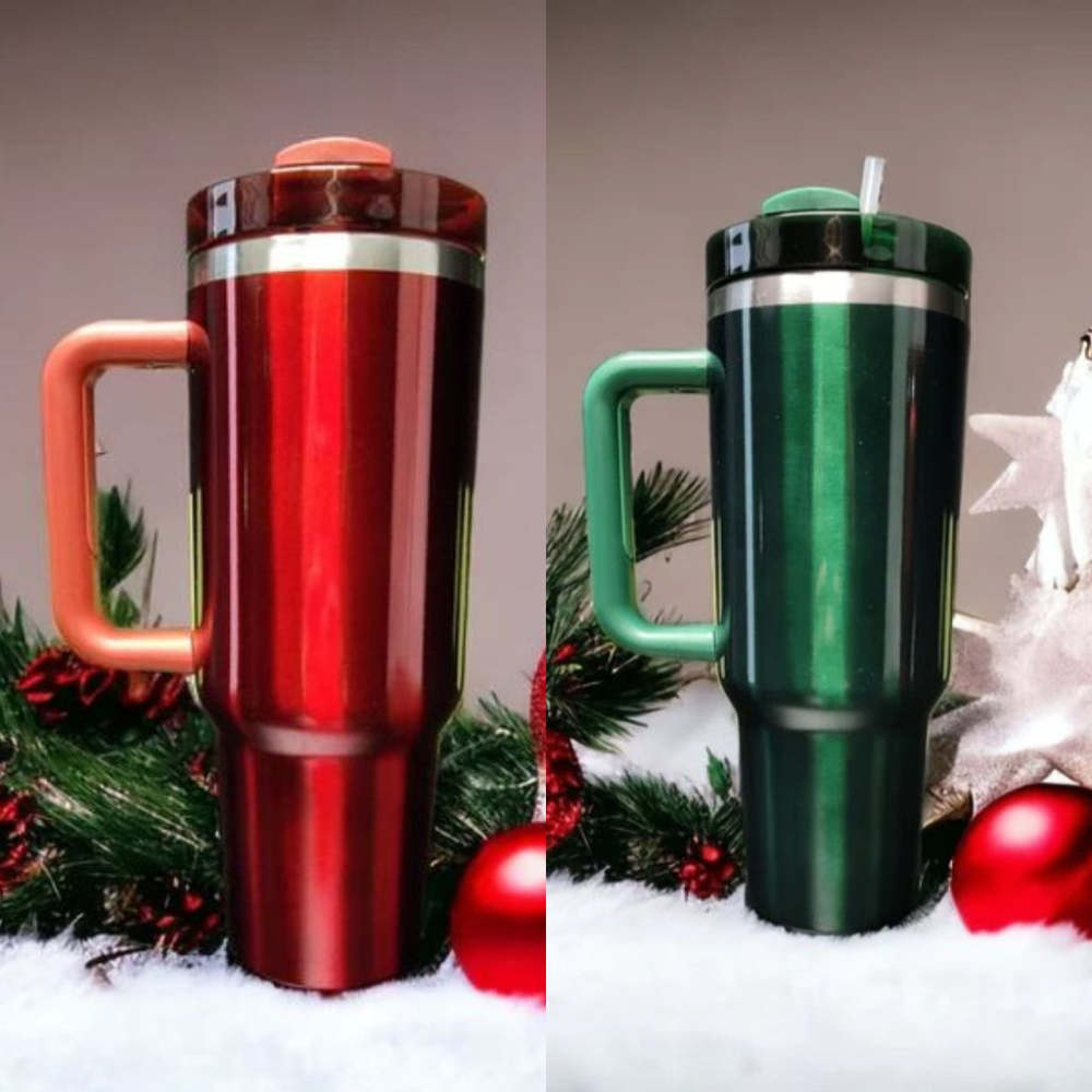 YIPAI China Warehouse Blank Sublimation 40oz Christmas Tumbler Stanley+Starbucks Co-branded Ship Out This Weekend