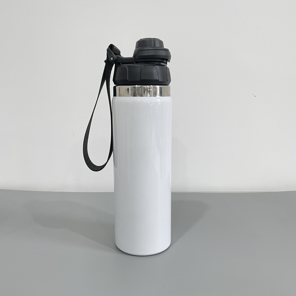 YIPAI USA Warehouse 16oz 20oz White Sublimation Water Bottle With Spout Lid