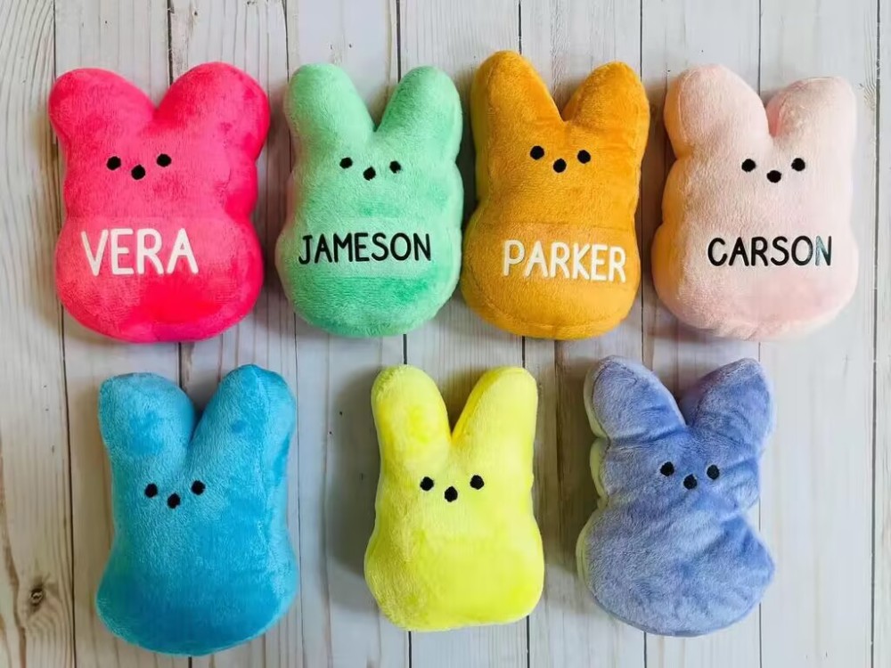 YIPAI Easter Gifts 15cm Peep Stuffed Plush Toy Bunny Rabbit Mini Rabbit Plush Bunny Toy