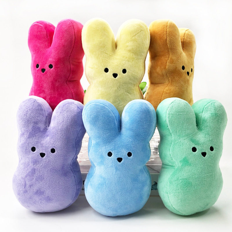 YIPAI Easter Gifts 15cm Peep Stuffed Plush Toy Bunny Rabbit Mini Rabbit Plush Bunny Toy
