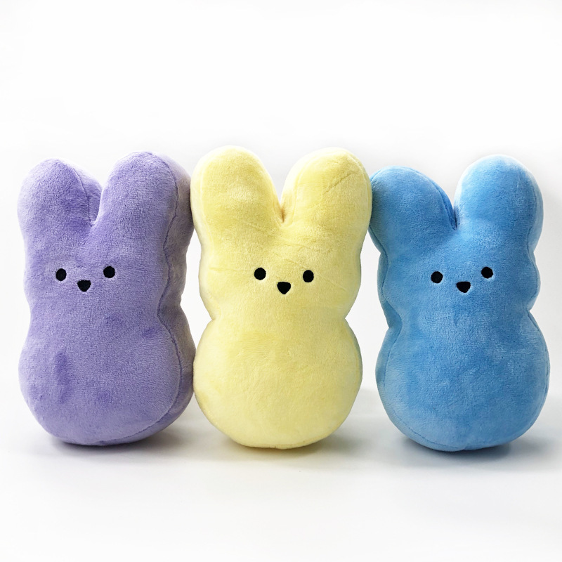 YIPAI Easter Gifts 15cm Peep Stuffed Plush Toy Bunny Rabbit Mini Rabbit Plush Bunny Toy