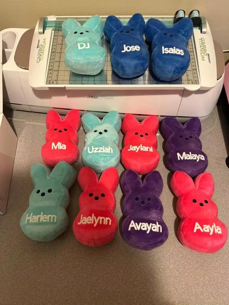 YIPAI Easter Gifts 15cm Peep Stuffed Plush Toy Bunny Rabbit Mini Rabbit Plush Bunny Toy