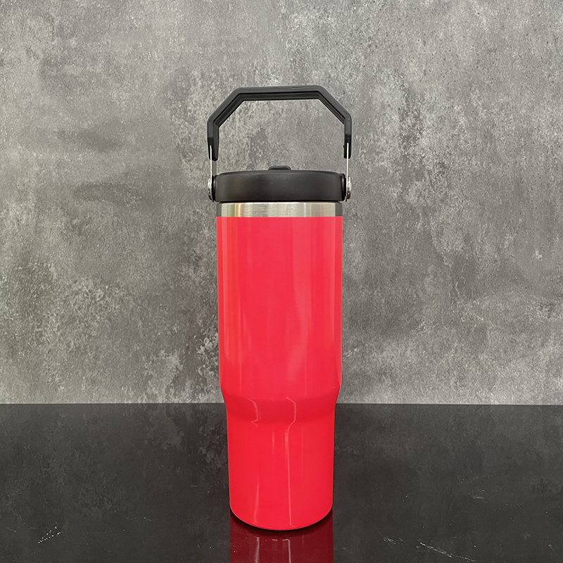 YIPAI China Warehouse Neon Colors 30oz Fip Straw Water Bottles Blank Sublimation Kids Tumblers
