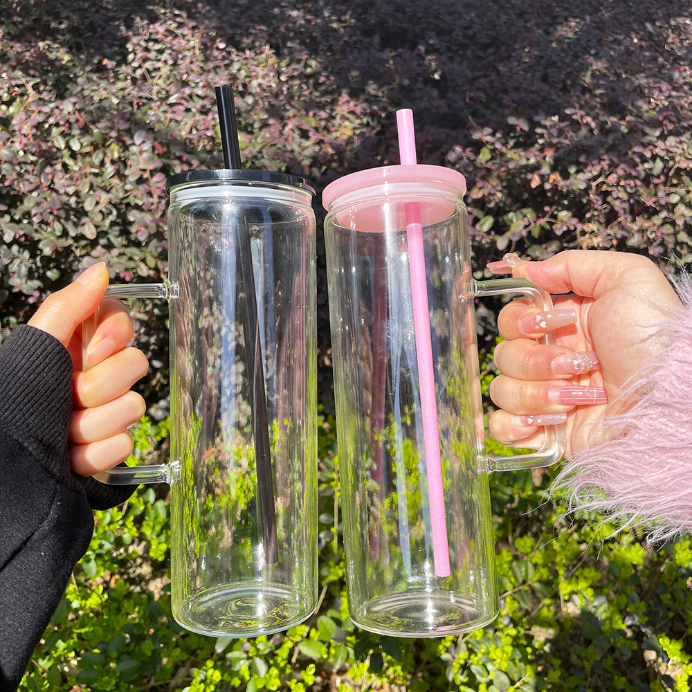 YIPAI China Warehouse 20oz Clear Frosted Straight Beverage Mug For Sublimation And UV DTF Wraps