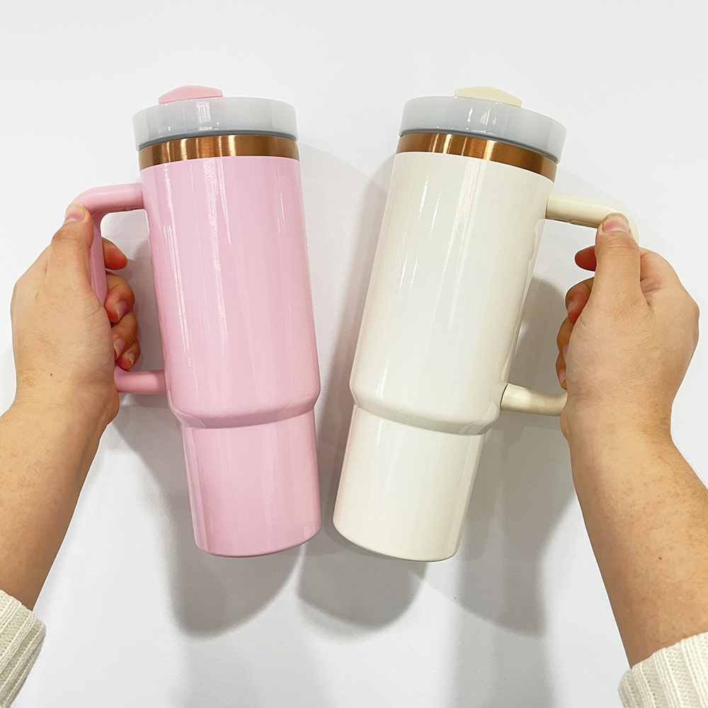 YIPAI China Warehouse 30oz & 40oz H2.0 Deco-Collection-Style Powder Coat Gold & Copper Mixed Tumblers