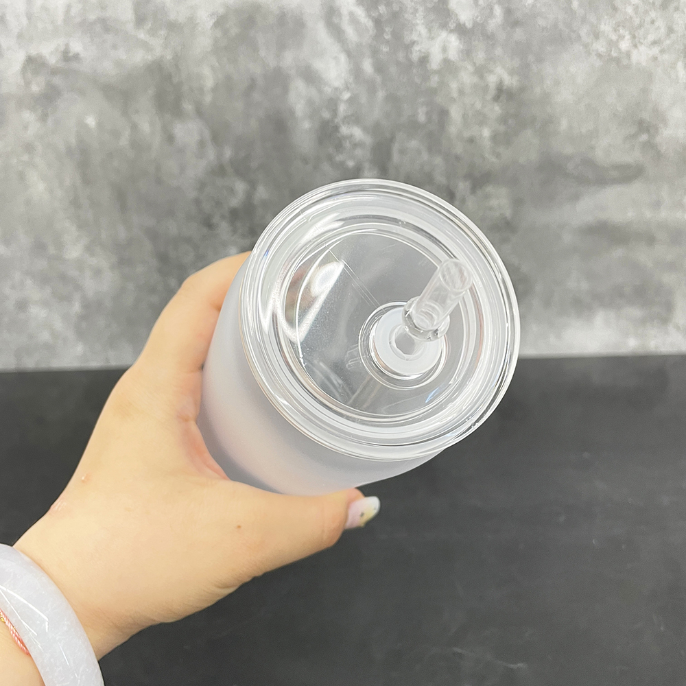 50 Pack YIPAI China Warehouse 16oz Frosted Plastic Can For UV DTF Wraps